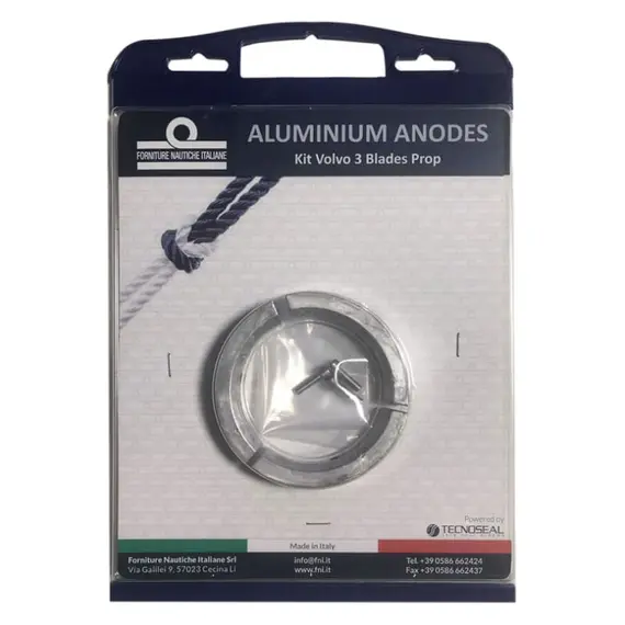 Kit d'anodes en aluminium pour Volvo Penta Saildrive à 3 pales