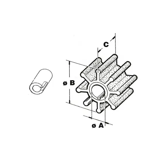 Impeller - Ref. 47-F433065, 2 image Impeller - Ref. 47-F433065, 2 image