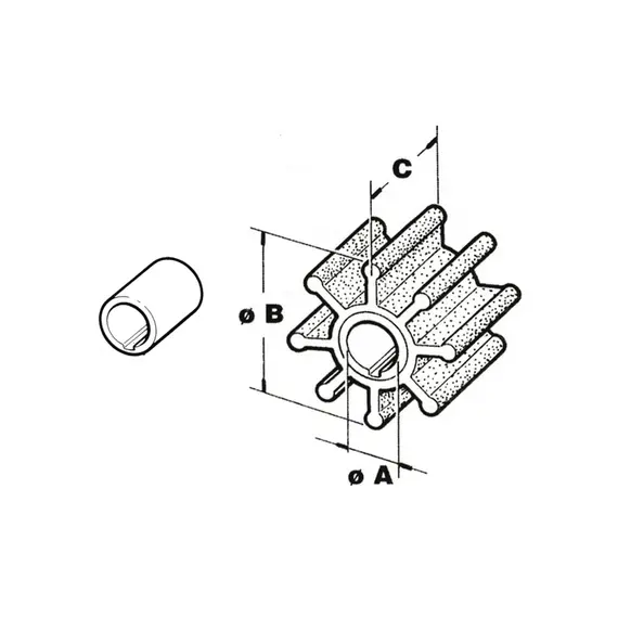 Impeller - Réf. 6G1-44352-00, 2 image