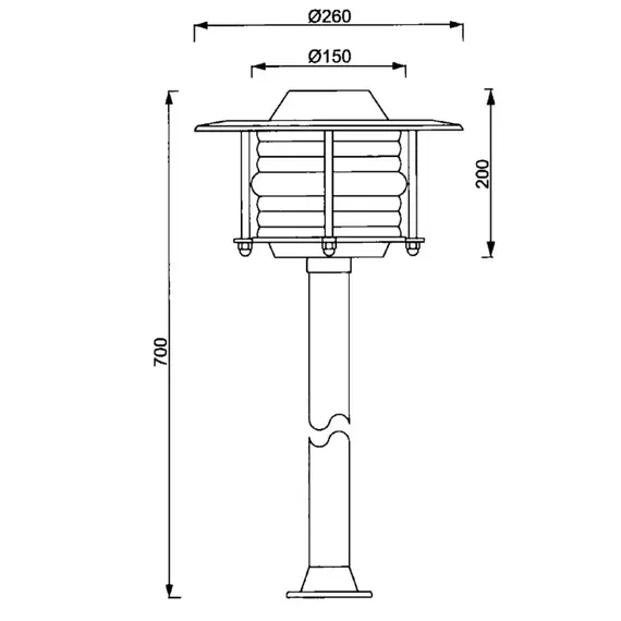 Outdoor lamp 100W, 2 image Outdoor lamp 100W, 2 image