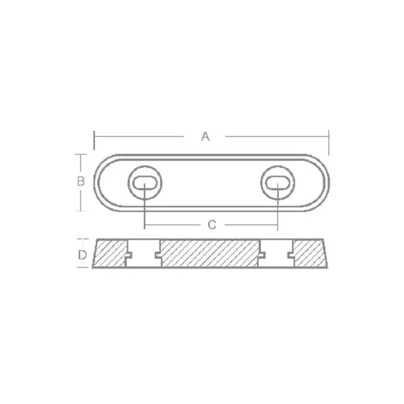Anode ovale - 1,0 kg, 2 image Anode ovale - 1,0 kg, 2 image