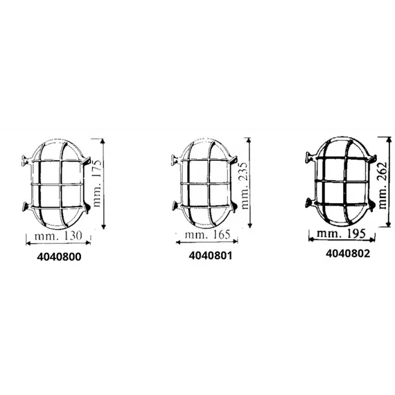 Oval bulkhead light - 262x195mm, 2 image Oval bulkhead light - 262x195mm, 2 image