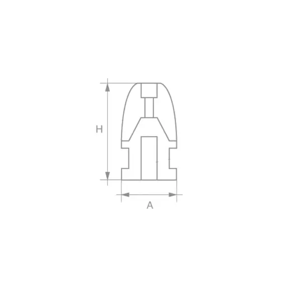 Riva Shaft Zinc Anode - 22mm, 2 image Riva Shaft Zinc Anode - 22mm, 2 image