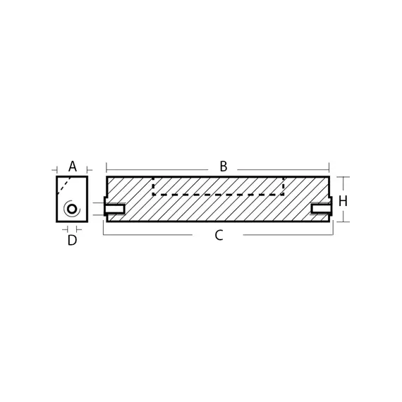 Anode de trim électrique en aluminium pour moteur Johnson-Evinrude 60-300HP, 2 image Anode de trim électrique en aluminium pour moteur Johnson-Evinrude 60-300HP, 2 image