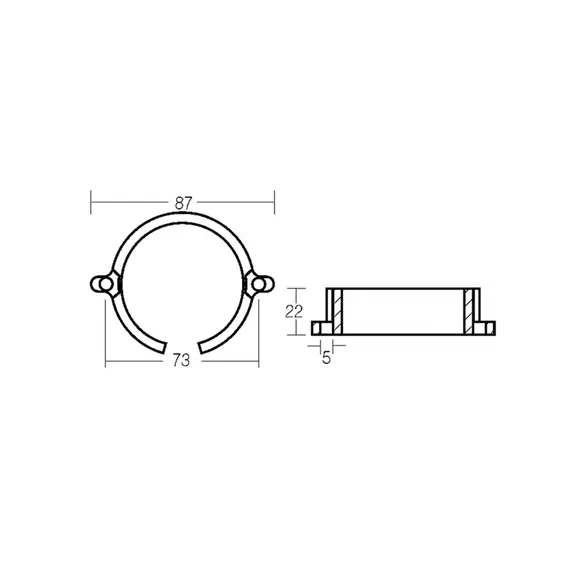 Aluminum Bearing Carrier Anode for BRAVO I-II-III Engines, 2 image Aluminum Bearing Carrier Anode for BRAVO I-II-III Engines, 2 image
