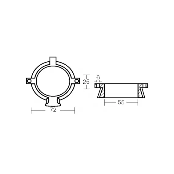 Aluminum Collar Anode for Alpha One 2-generation Engine, 2 image Aluminum Collar Anode for Alpha One 2-generation Engine, 2 image