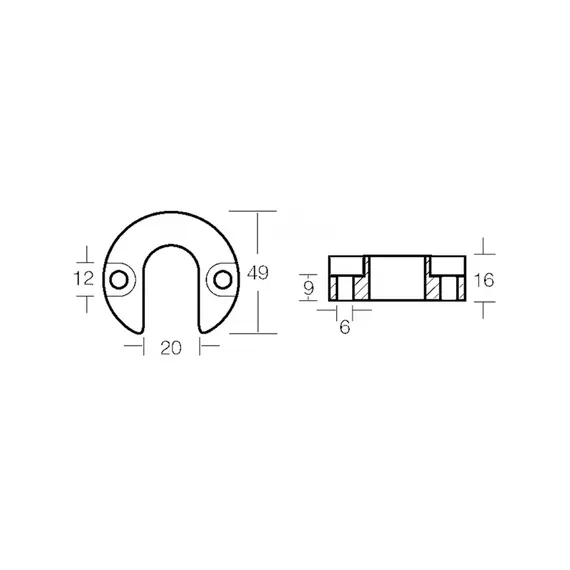 Aluminum Collar Anode for Mercruiser Alpha One Engine, 2 image Aluminum Collar Anode for Mercruiser Alpha One Engine, 2 image
