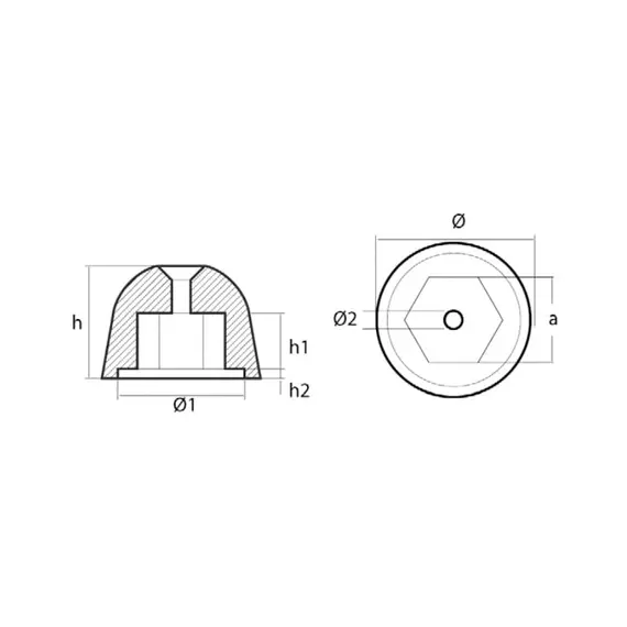 BCS Propeller Zinc Anode, 2 image BCS Propeller Zinc Anode, 2 image