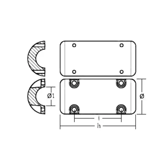 Sleipner Aluminium Propeller Anode, 2 image Sleipner Aluminium Propeller Anode, 2 image