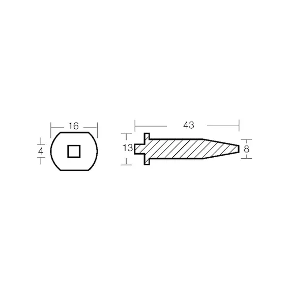 Anode en zinc pour la culasse du moteur Mercury-Mercruiser, 2 image Anode en zinc pour la culasse du moteur Mercury-Mercruiser, 2 image
