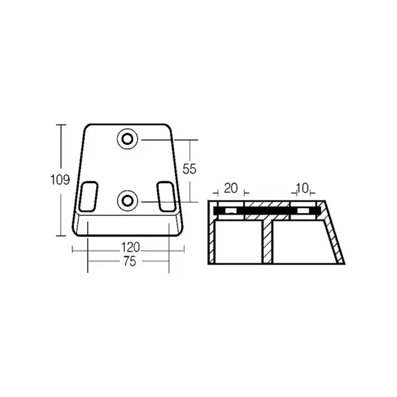 Anode en zinc pour OMC Cobra 130-385HP, 2 image Anode en zinc pour OMC Cobra 130-385HP, 2 image
