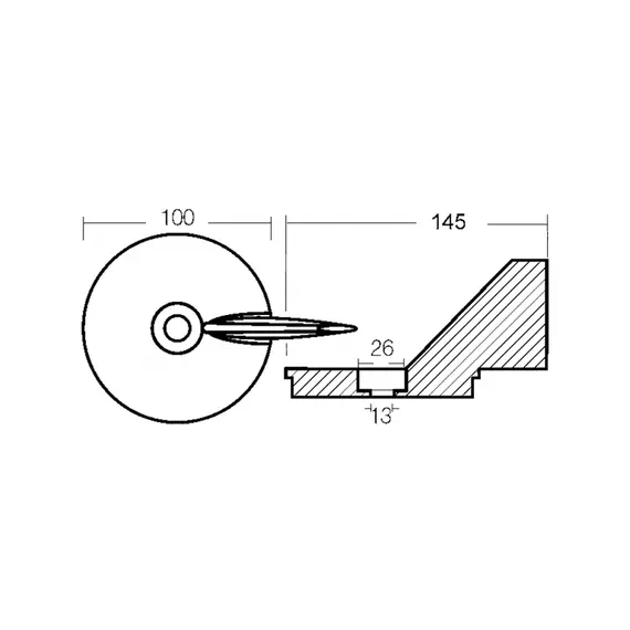 Zinc Fin Anode for Mercury Formula Engines 50-75HP, 2 image Zinc Fin Anode for Mercury Formula Engines 50-75HP, 2 image