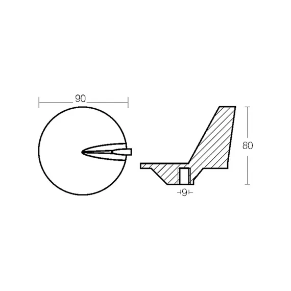 Anode de finition en zinc pour moteurs Mercury/Mariner & Mercruiser, 2 image Anode de finition en zinc pour moteurs Mercury/Mariner & Mercruiser, 2 image