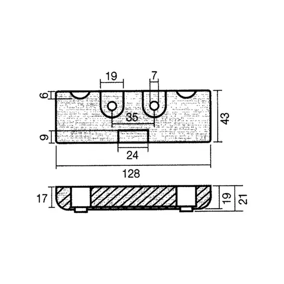 Plaque d'anode en zinc pour les moteurs Mercury Verado 6, 2 image