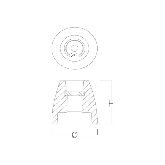 Anode d'hélice en zinc pour moteurs Johnson-Evinrude E-TEC G2, 3 image Anode d'hélice en zinc pour moteurs Johnson-Evinrude E-TEC G2, 3 image