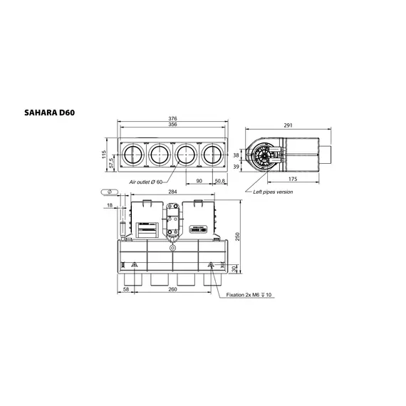 SAHARA D60 - Échangeur de chaleur liquide avec ventilateur 12V, 7 image SAHARA D60 - Échangeur de chaleur liquide avec ventilateur 12V, 7 image