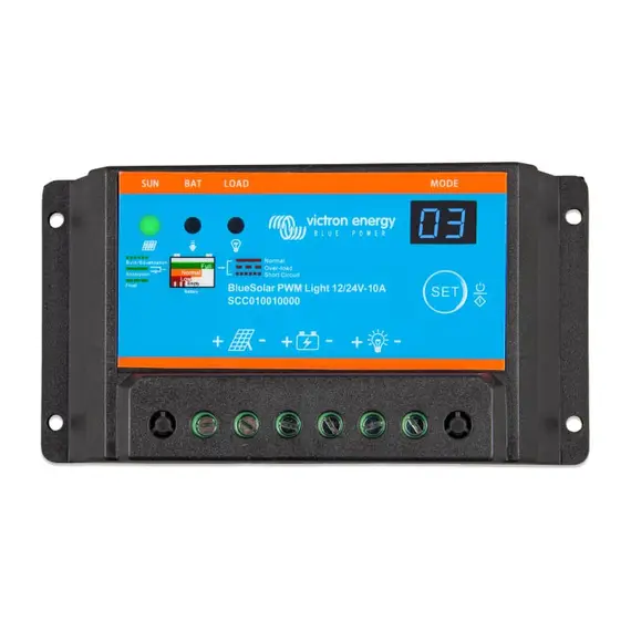 Contrôleur de charge BlueSolar PWM-Light 12/24V-10A