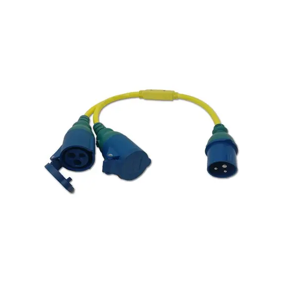 Cordon de répartiteur 16A/250V CEE/2xCEE
