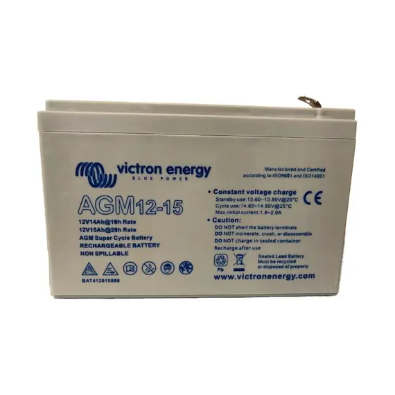 Batterie AGM Super Cycle 12V/15Ah (Faston 6.3x0.8mm)