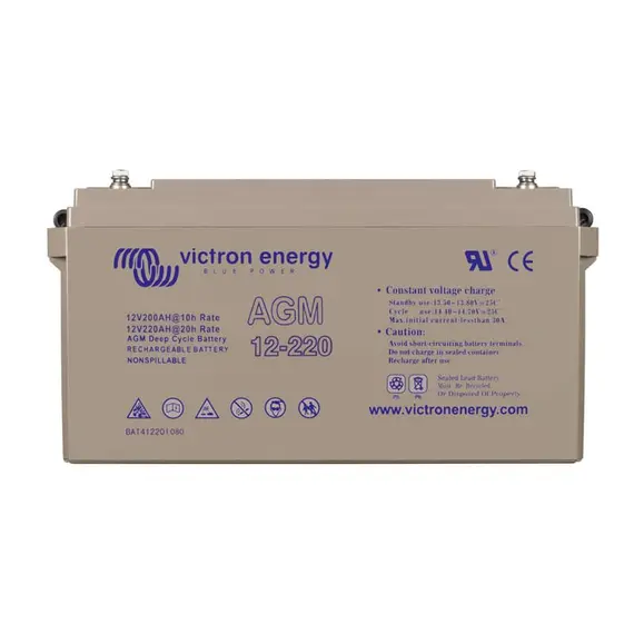 12V/220Ah AGM Deep Cycle Battery (M8)