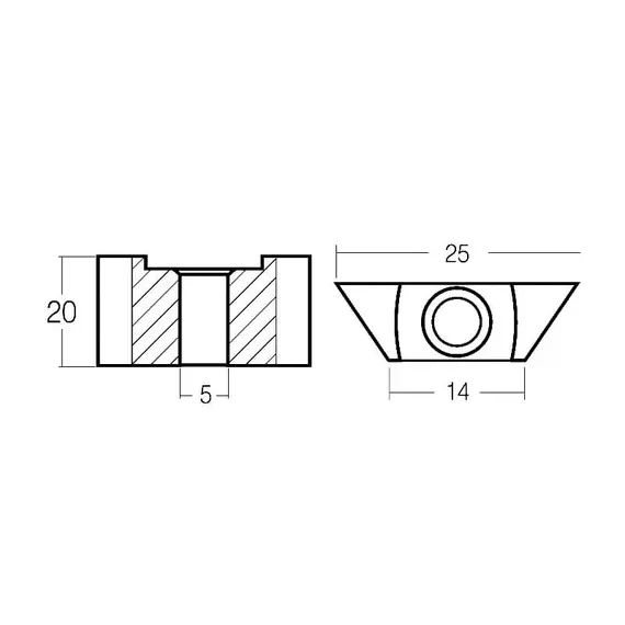 Zinc Anode for Yamaha Engine 6-350HP, 2 image Zinc Anode for Yamaha Engine 6-350HP, 2 image