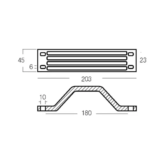 Zinc Bar Anode for Yamaha 115/350HP Engine, 3 image Zinc Bar Anode for Yamaha 115/350HP Engine, 3 image
