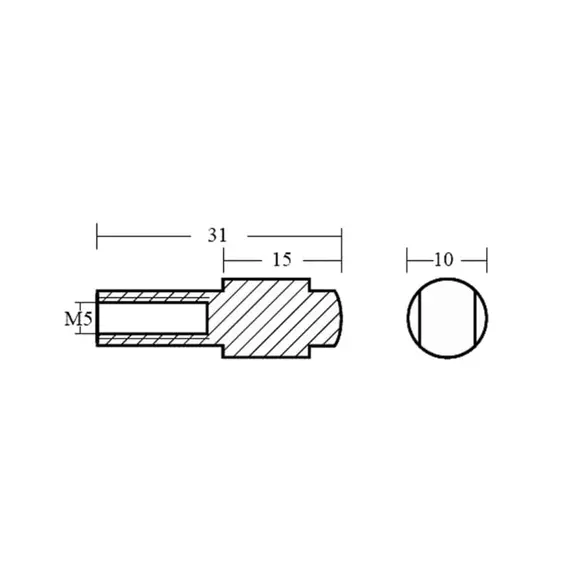 Anode de cylindre de carter de vilebrequin en zinc pour moteur Yamaha 9.9-300HP, 2 image Anode de cylindre de carter de vilebrequin en zinc pour moteur Yamaha 9.9-300HP, 2 image