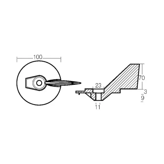 Anode de finition en zinc pour moteur Yamaha 130/205/230/260HP, 2 image Anode de finition en zinc pour moteur Yamaha 130/205/230/260HP, 2 image