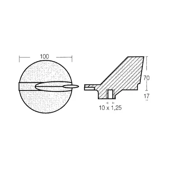 Zinc Fin Anode for Yamaha 200/300HP (V6) Engine, 2 image Zinc Fin Anode for Yamaha 200/300HP (V6) Engine, 2 image