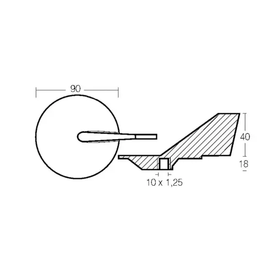 Anode de finition en zinc pour Yamaha 40/90HP, 2 image Anode de finition en zinc pour Yamaha 40/90HP, 2 image