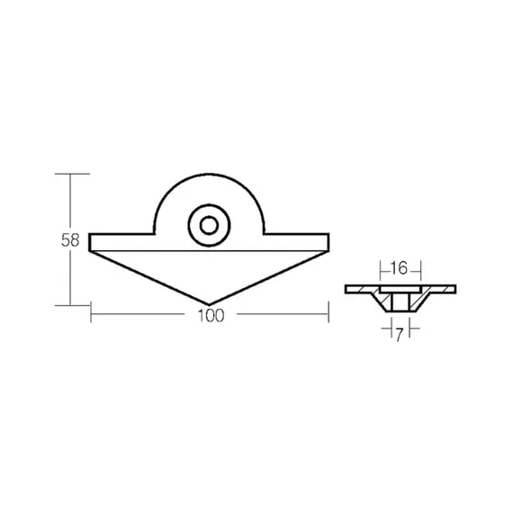 Plaque d'anode en zinc pour moteur Yamaha 9.9/15HP, 2 image Plaque d'anode en zinc pour moteur Yamaha 9.9/15HP, 2 image
