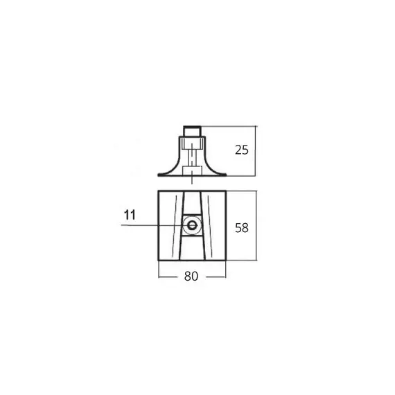 Zinc Plate Anode for Yamaha 300-350HP Engine, 2 image Zinc Plate Anode for Yamaha 300-350HP Engine, 2 image