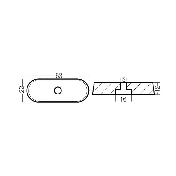 Zinc Plate Anode for Yamaha F6-F9.9HP Engine, 2 image Zinc Plate Anode for Yamaha F6-F9.9HP Engine, 2 image