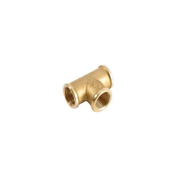 Brass T-piece with thread Thread: 1/2''