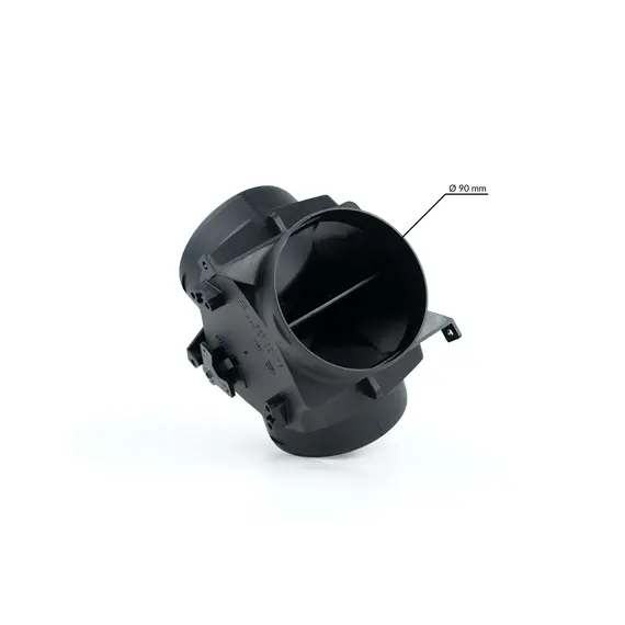 Y-shape adapter with a control valve diameter 90mm, 3 image Y-shape adapter with a control valve diameter 90mm, 3 image