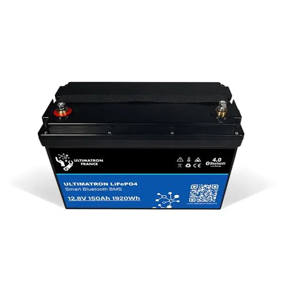 Batterie Lithium Ultimatron 12,8V 150Ah PRO 1920Wh LiFePO4 avec BMS intelligent et Bluetooth, 3 image