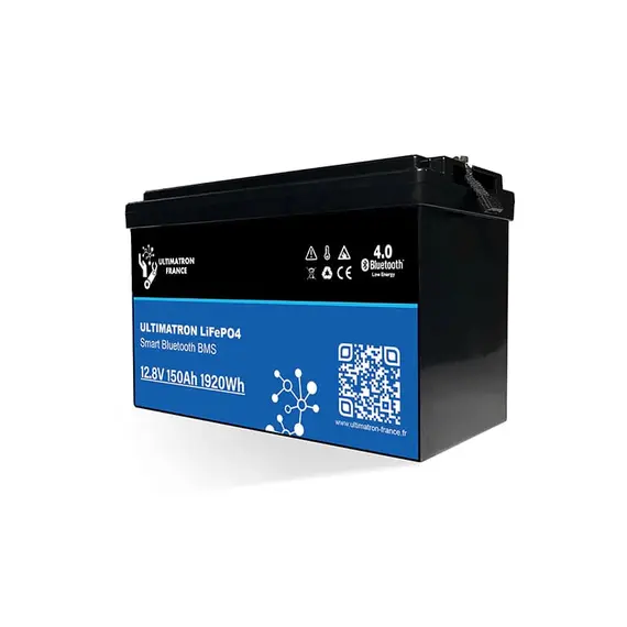 Batterie Lithium Ultimatron 12,8V 150Ah PRO 1920Wh LiFePO4 avec BMS intelligent et Bluetooth, 7 image