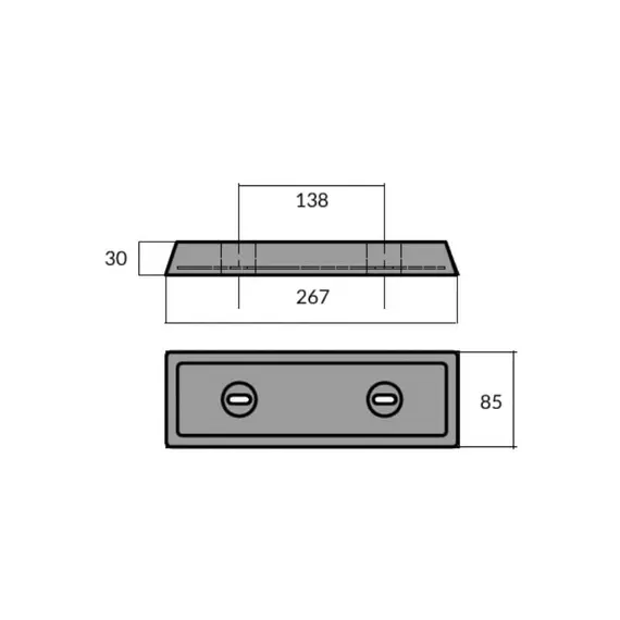Barre d'anode en aluminium pour IPS1 Drive - IPS2 - IPS3 - IPS15, 2 image Barre d'anode en aluminium pour IPS1 Drive - IPS2 - IPS3 - IPS15, 2 image