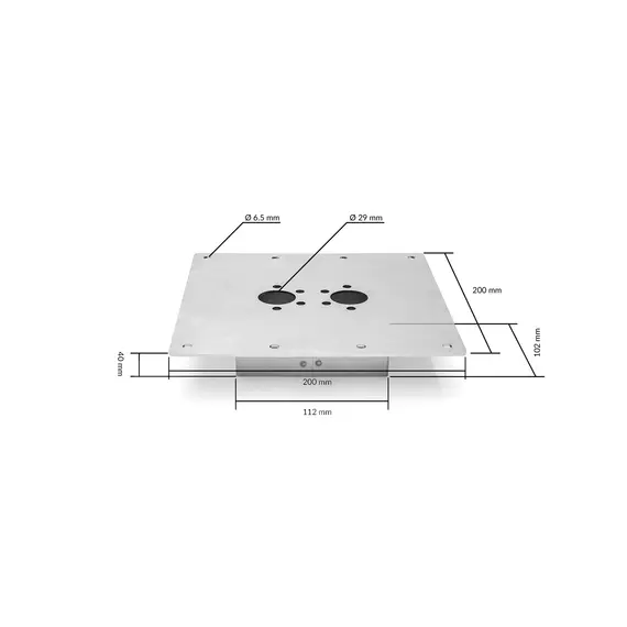 Floor mounting bracket BL, 2 image