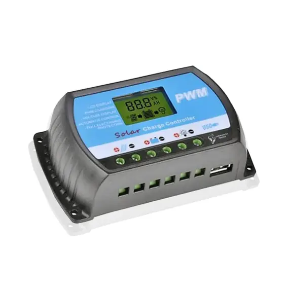 Contrôleur de charge solaire PWM 20A 12V/24V