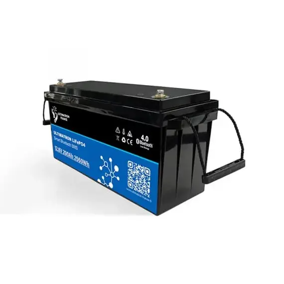 Batterie Lithium Ultimatron 12,8V 200Ah PRO 2560Wh LiFePO4 avec BMS intelligent et Bluetooth, 2 image