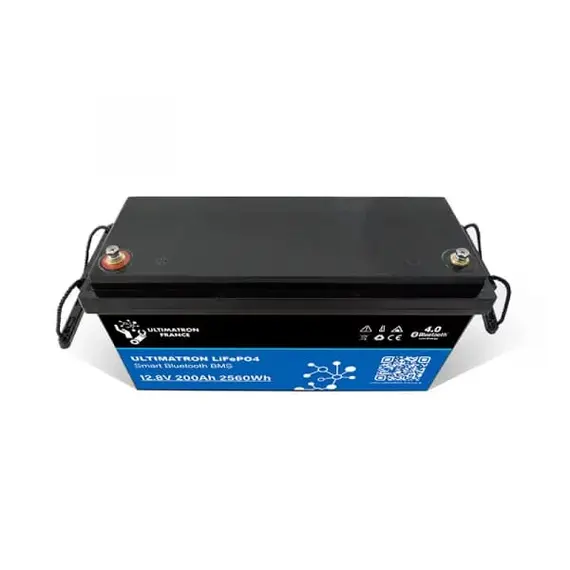 Batterie Lithium Ultimatron 12,8V 200Ah PRO 2560Wh LiFePO4 avec BMS intelligent et Bluetooth, 4 image