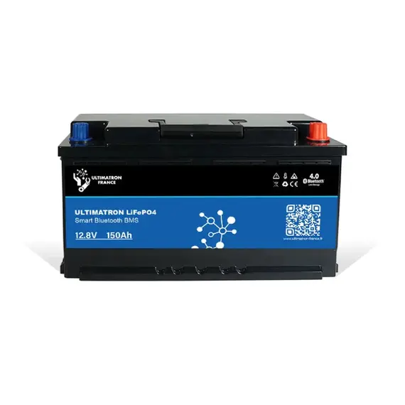 Batterie lithium Ultimatron LiFePO4 12,8V 150Ah avec Bluetooth et BMS intelligent intégré