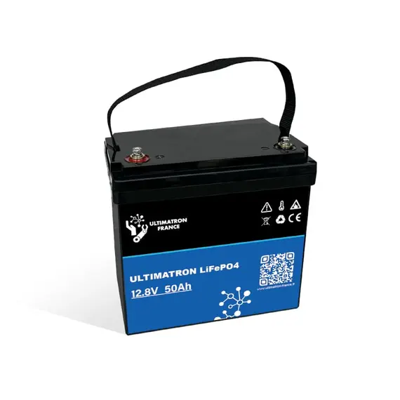 Ultimatron LiFePO4 Lithium Battery 12.8V 50Ah with Smart BMS Integrated, 3 image Ultimatron LiFePO4 Lithium Battery 12.8V 50Ah with Smart BMS Integrated, 3 image