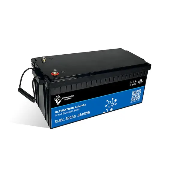 Ultimatron Lithium Battery 12.8V 300Ah PRO 3840Wh LiFePO4 Smart BMS With Bluetooth, 2 image Ultimatron Lithium Battery 12.8V 300Ah PRO 3840Wh LiFePO4 Smart BMS With Bluetooth, 2 image