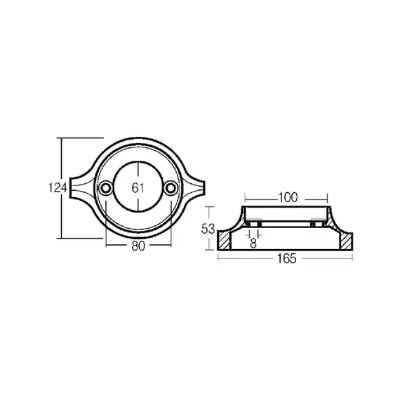 Anode de collier en zinc pour embase Mark 1, 2 image Anode de collier en zinc pour embase Mark 1, 2 image