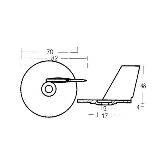 Zinc Fin Anode for 20-25-30HP Engines, 2 image Zinc Fin Anode for 20-25-30HP Engines, 2 image