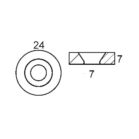 Anode de bague en zinc pour moteurs Honda de 8 à 20 CV, 2 image Anode de bague en zinc pour moteurs Honda de 8 à 20 CV, 2 image