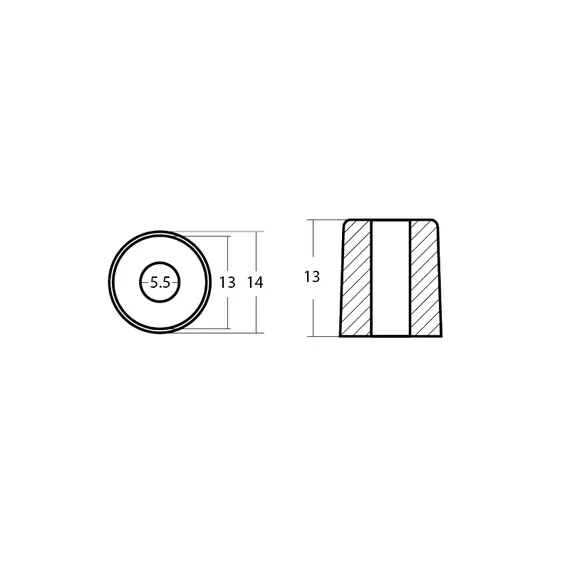 Zinc Ring Anode for 8-40 HP Engines, 2 image Zinc Ring Anode for 8-40 HP Engines, 2 image