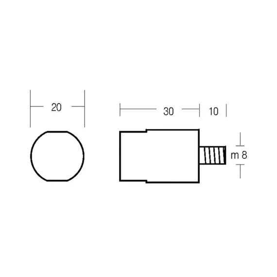 Zinc Small Bar Anode for 2/3GM-QM - YSB/YSM8-12 Engine, 2 image Zinc Small Bar Anode for 2/3GM-QM - YSB/YSM8-12 Engine, 2 image